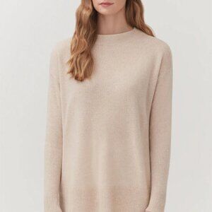 Cuyana Wool Blend Sweater Cream Extra Small